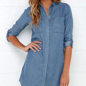 Lulu's Shirt and Sweet Blue Chambray Shirt Dress